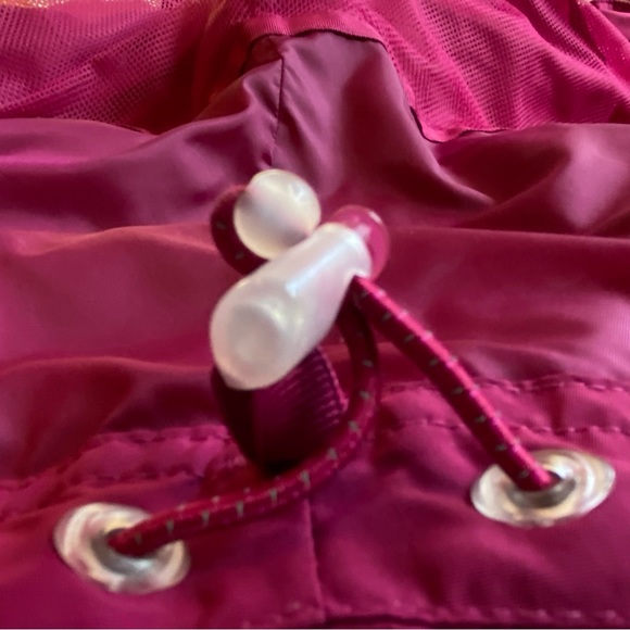 LL Bean Womens Size XL Nylon Double Zip Jacket Pink/Purple Hooded Full Zip OBCY8 - Picture 7 of 10